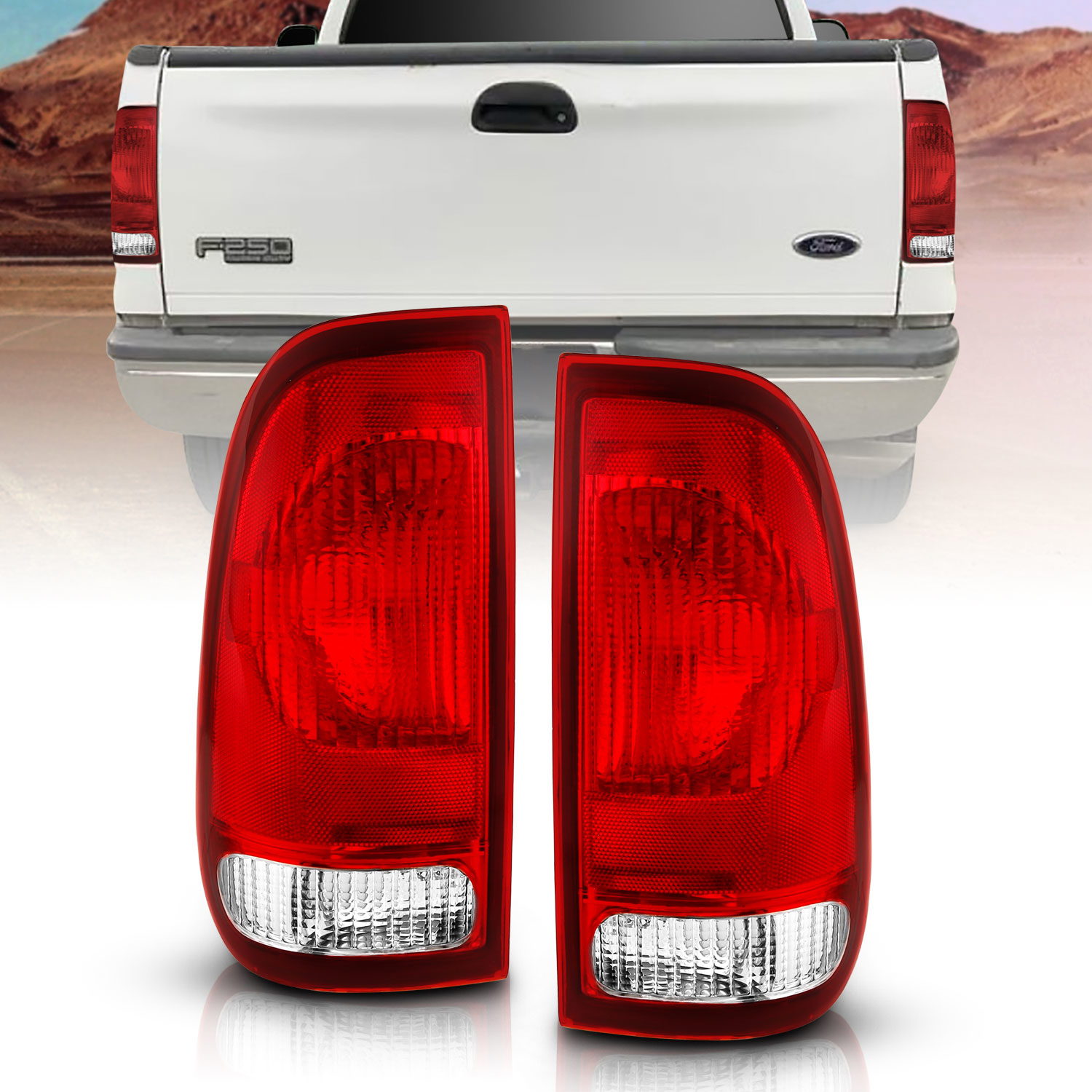 ANZO USA Tail Light Assembly for Ford F-150 & Super Duty