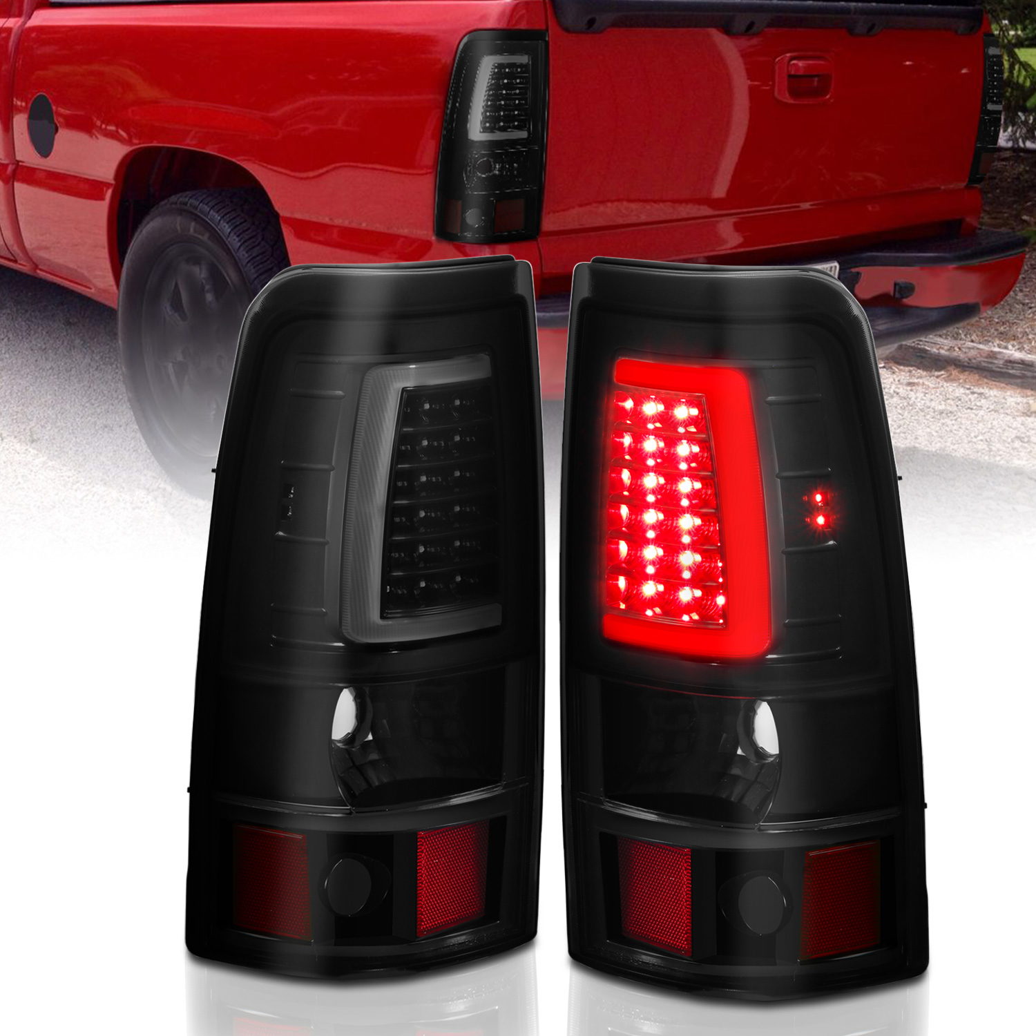 ANZO USA Tail Light Assembly for Chevrolet Silverado