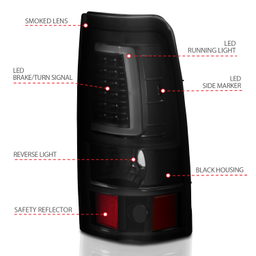 ANZO USA Tail Light Assembly 311334, view 4