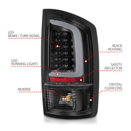 Tail Light Assembly for Dodge Ram (2002-2006), view 4, ANZO USA 311368