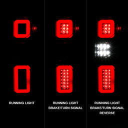 Tail Light Assembly for Chevrolet Silverado, High Country & LTZ, view 2, ANZO USA 311415