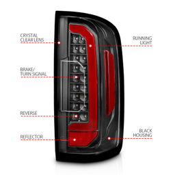 Tail Light Assembly for Chevrolet Colorado (2015-2022), view 4, ANZO USA 311432