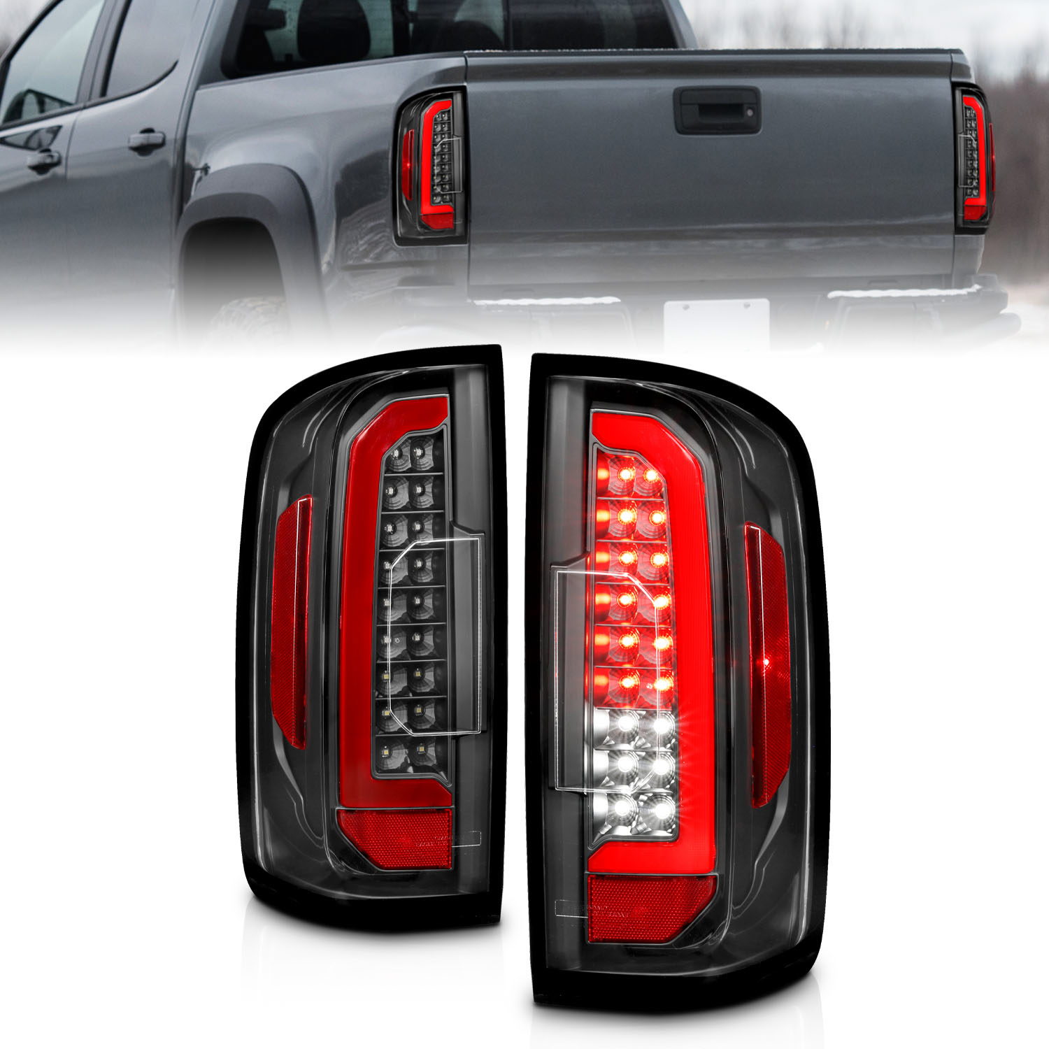 ANZO USA Tail Light Assembly for Chevrolet Colorado
