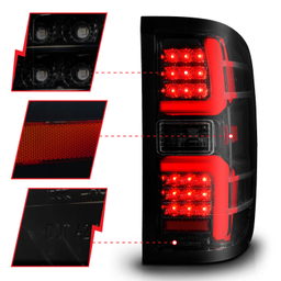 Tail Light Assembly for Chevrolet Silverado & GMC Sierra HD, view 3, ANZO USA 311451