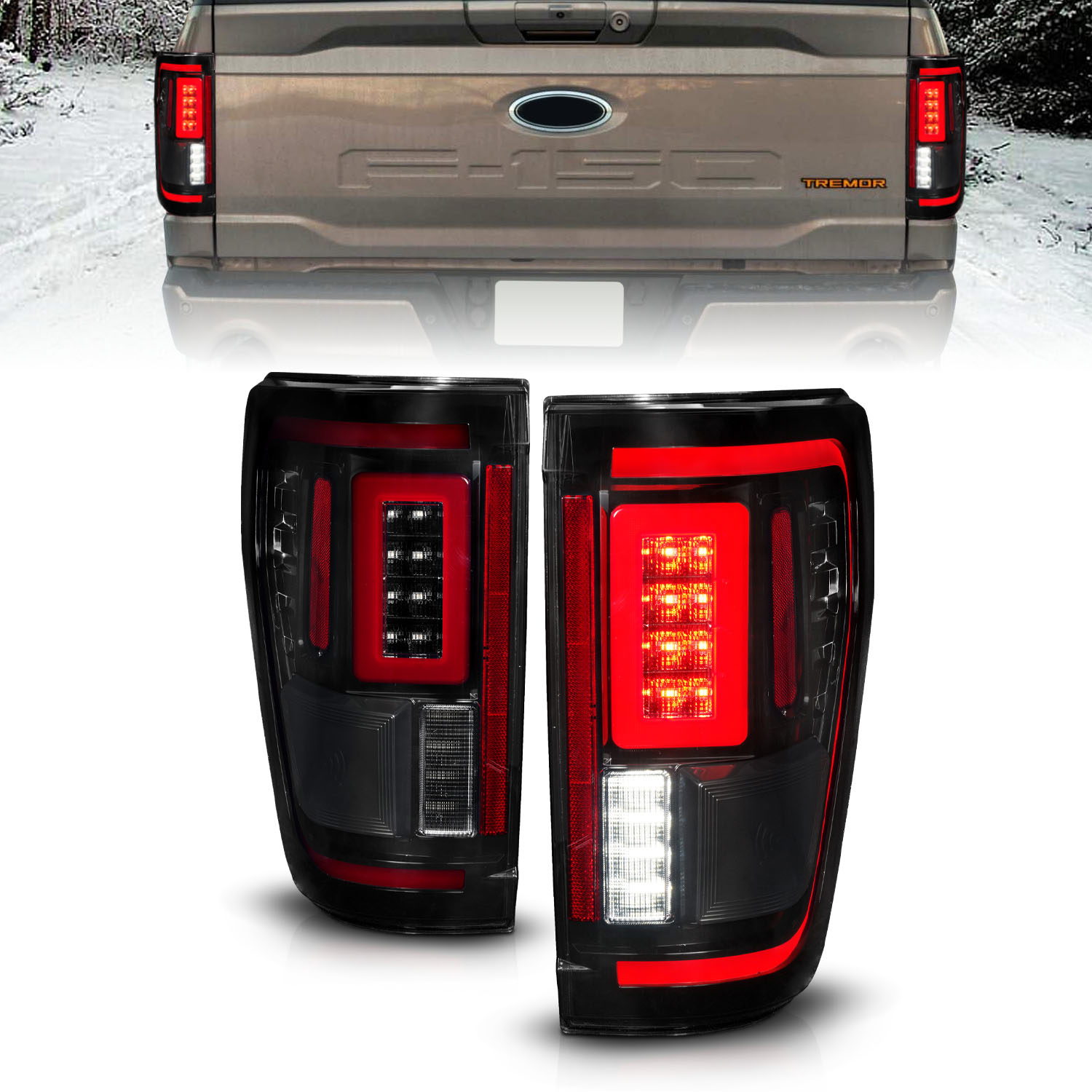 ANZO USA Tail Light Assembly for Ford F-150