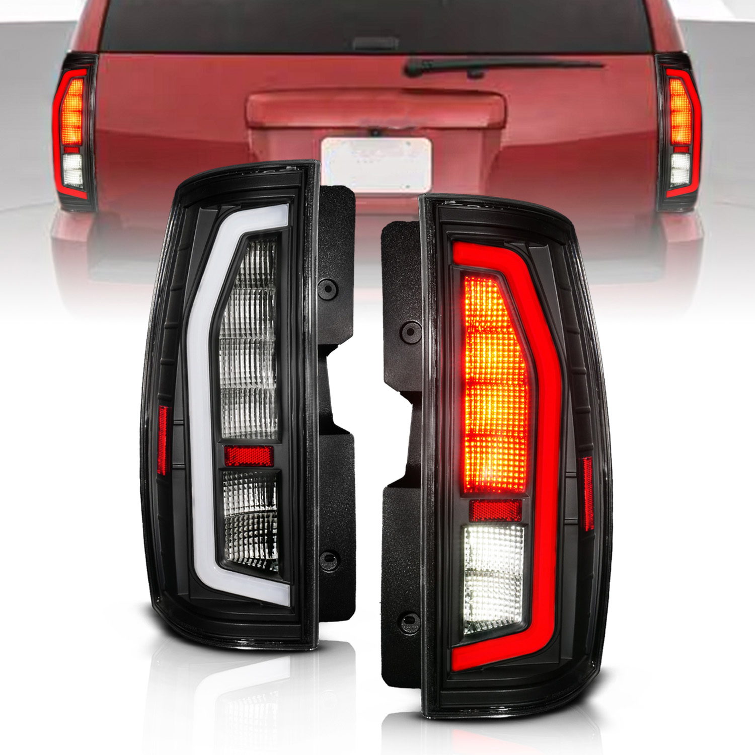 ANZO USA Tail Light Assembly for Chevrolet Tahoe, Suburban & GMC Yukon
