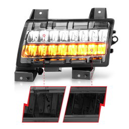 Turn Signal Light Assembly for Jeep Wrangler (2018-2025), view 3 — ANZO USA 511085
