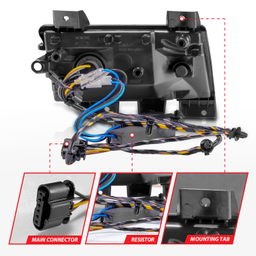 Turn Signal Light Assembly for Jeep Wrangler (2018-2025), view 5 — ANZO USA 511085