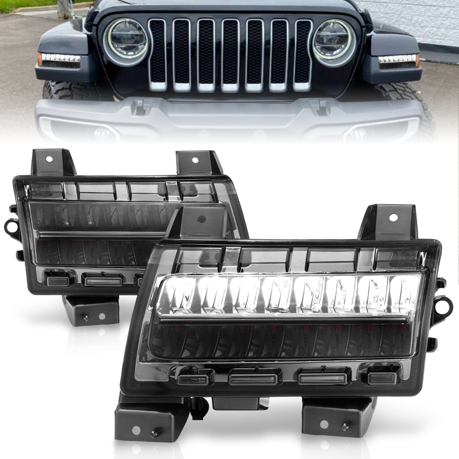 ANZO USA Turn Signal Light Assembly for Jeep Wrangler