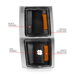Cornering Light Assembly for Chevrolet C/K Trucks (1992-2000), view 4 — ANZO USA 521042