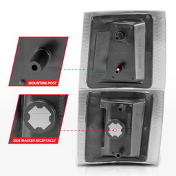 Cornering Light Assembly for Chevrolet C/K Trucks (1992-2000), view 5 — ANZO USA 521042