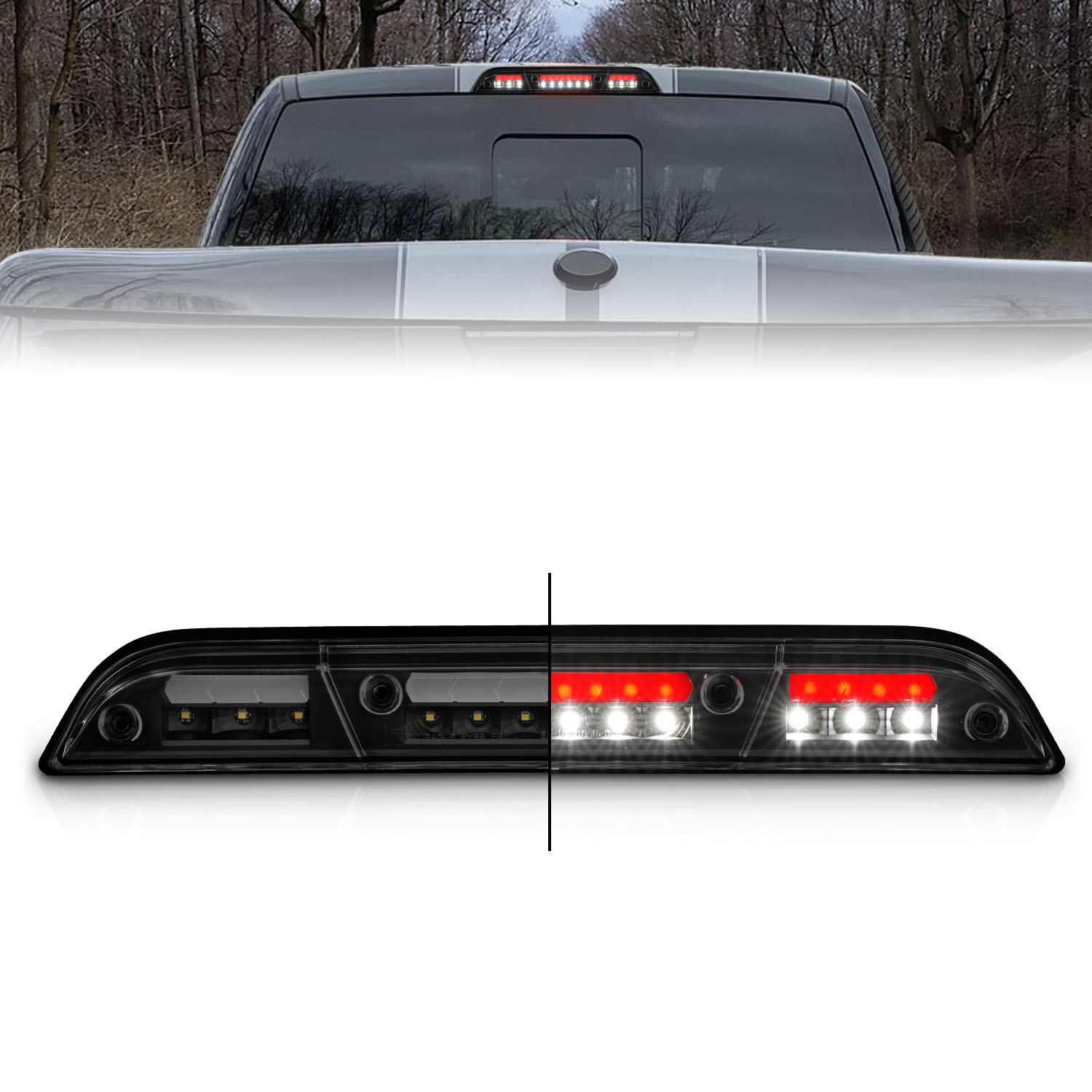 ANZO USA Third Brake Light Assembly for Ford F-150 & Super Duty
