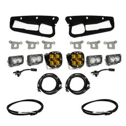 Baja Designs Squadron SAE/Dual S2 Sport Steel Bumper Fog Pocket Light Kit 447762UP, view 2
