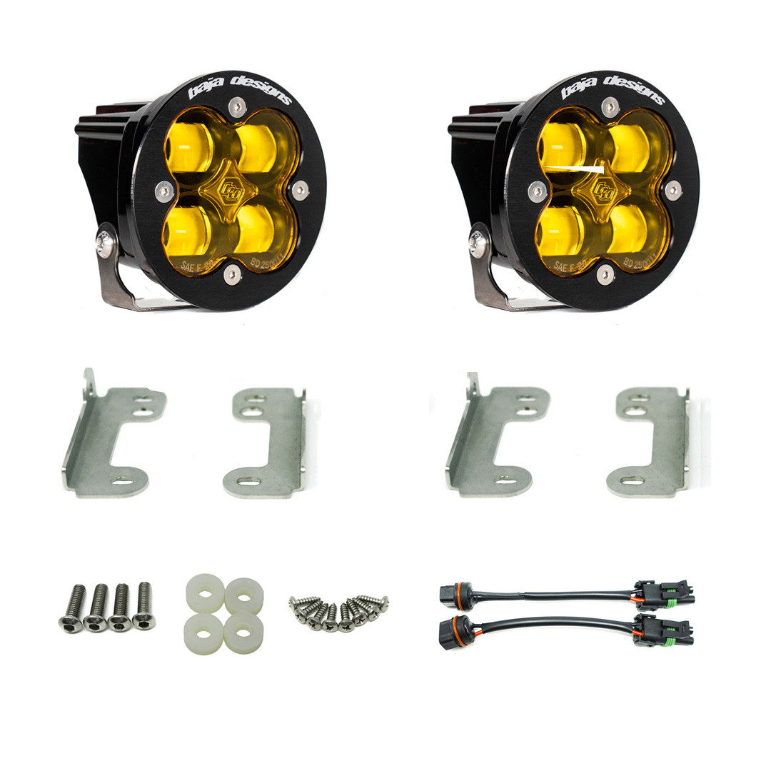 Baja Designs Jeep JK Squadron-R SAE Fog Pocket Kit, Amber