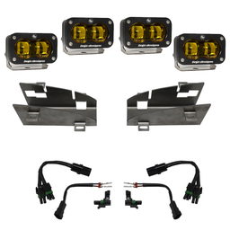 Dual S2 SAE Fog Pocket Kit for Ram 1500, Baja Designs 448169