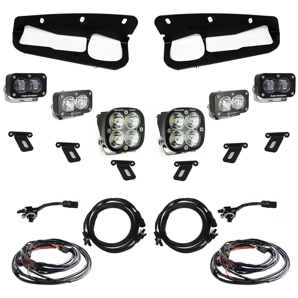 Baja Designs Ford Bronco Raptor S2 SAE Fog Pocket Kit