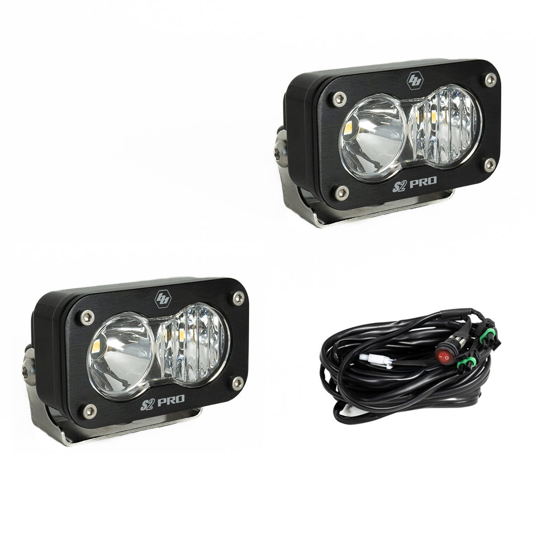 Baja Designs Baja Designs S2 Pro Black LED Auxiliary Light Pod Pair 487803