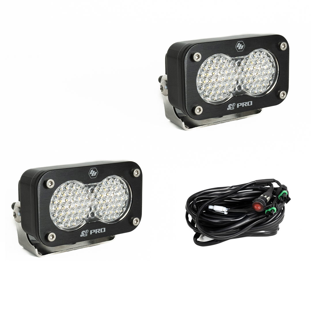 Baja Designs Baja Designs S2 Pro Black LED Auxiliary Light Pod Pair 487806