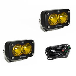 Baja Designs S2 Pro Black LED Auxiliary Light Pod Pair 487811