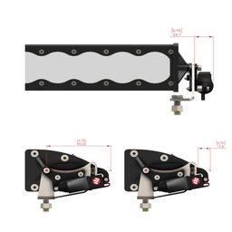 Reflex Light Actuator Kit for OnX6+ Light Bar, view 3, Baja Designs 80-0012