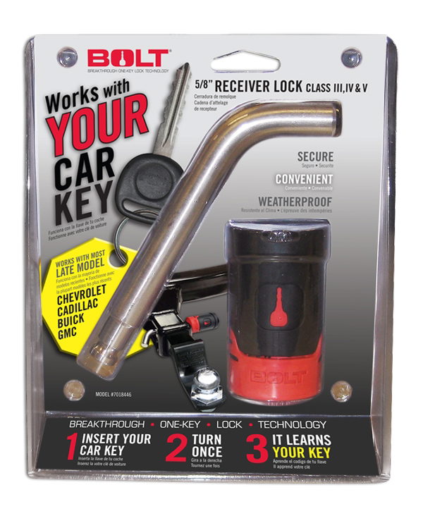 BOLT 5/8 in. Receiver Lock for GM Late Model Keys
