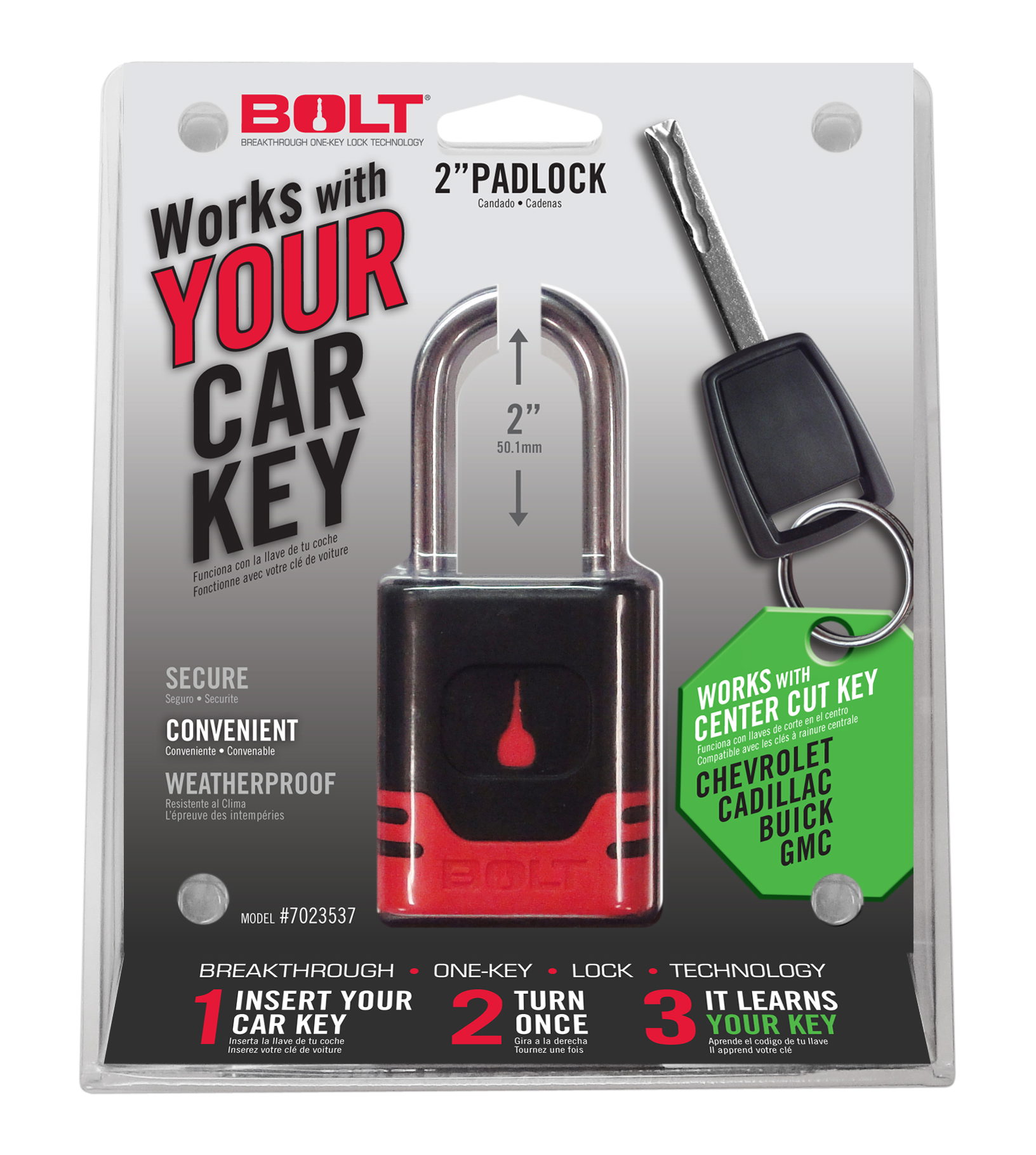 BOLT BOLT PADLOCK GM CENTER CUT 7023537
