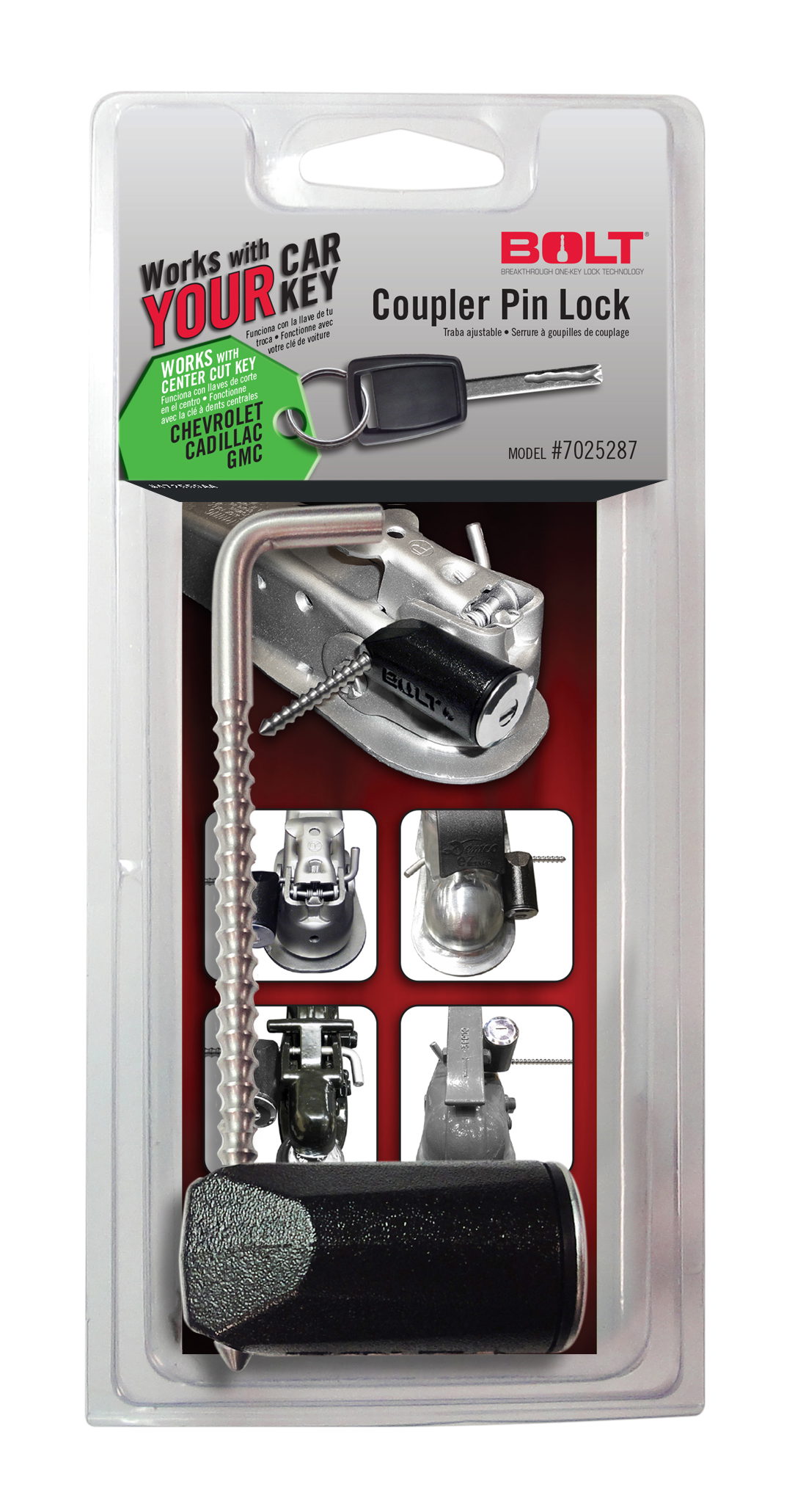 BOLT BOLT COUPLER PIN LOCK GM CENTER CUT 7025287
