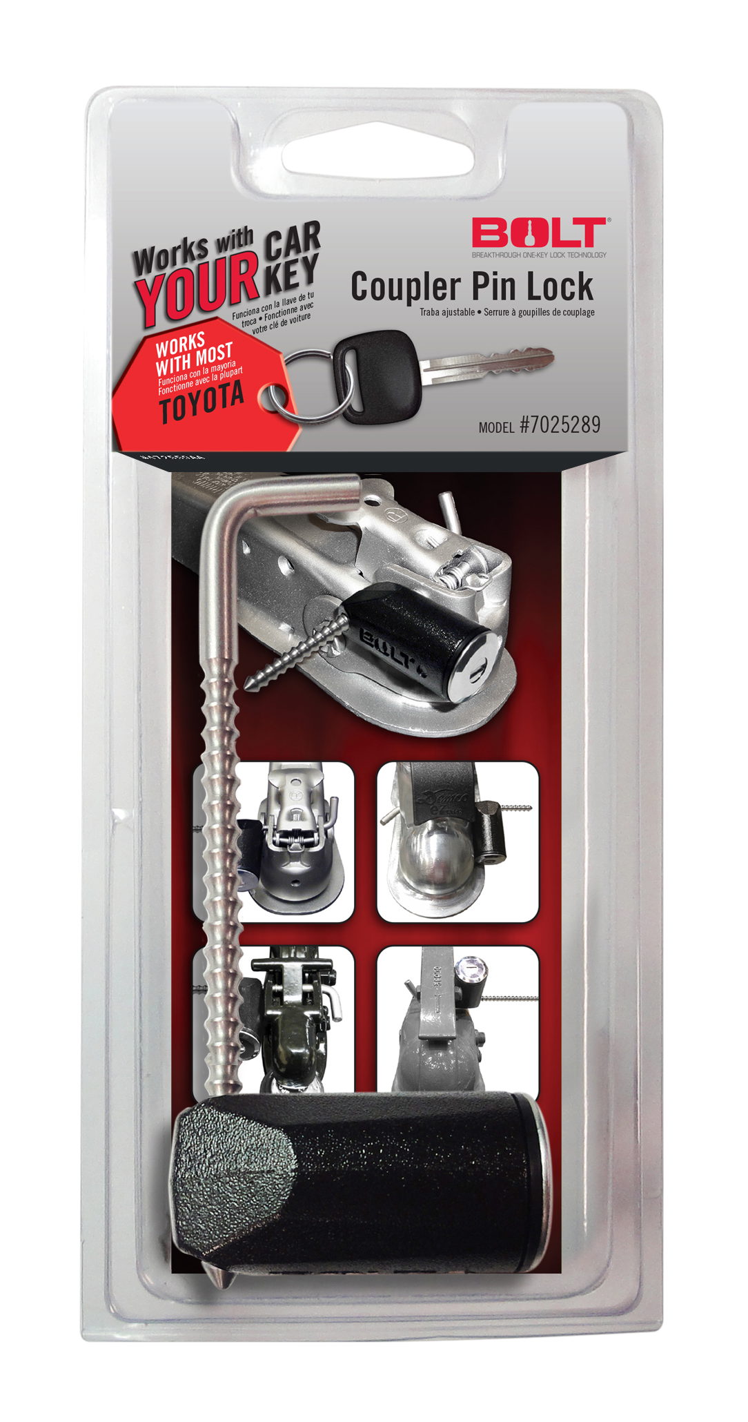 BOLT Coupler Pin Lock for Toyota Key Family