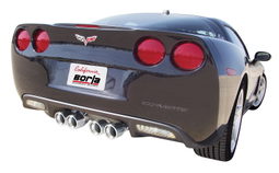 S-Type Axle-Back Exhaust for Chevrolet Corvette (2006-2008) shown installed, Borla 11744