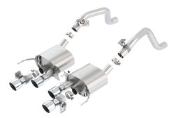 ATAK Axle-Back Exhaust for Chevrolet Corvette (2014-2019) dimension diagram — Borla 11856