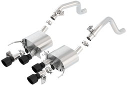 ATAK Axle-Back Exhaust for Corvette, Carbon Tips (2014-2019) — Borla 11856CB