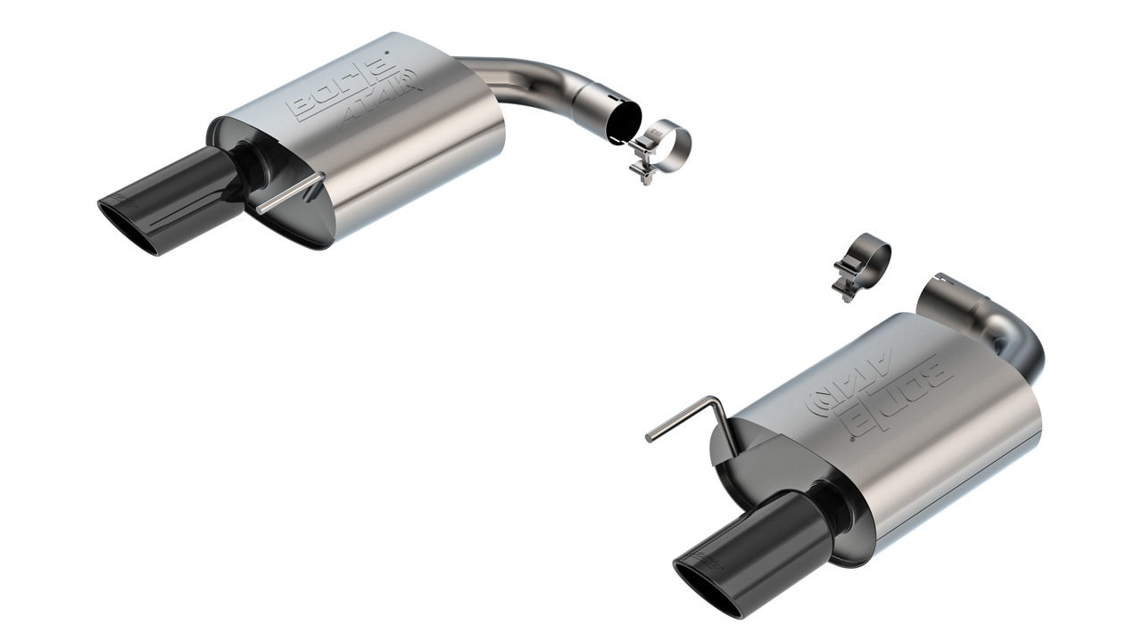 Borla ATAK Black Axle-Back for Mustang GT, No Active Exhaust
