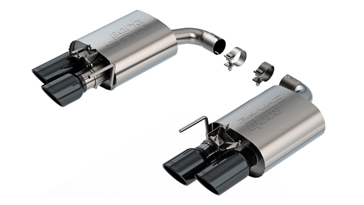 Borla S-Type Black Axle-Back for Mustang GT, Active Exhaust