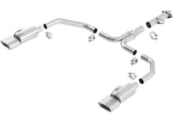 S-Type Cat-Back for Chevrolet Corvette (1986-1991) dimension diagram, Borla 140082