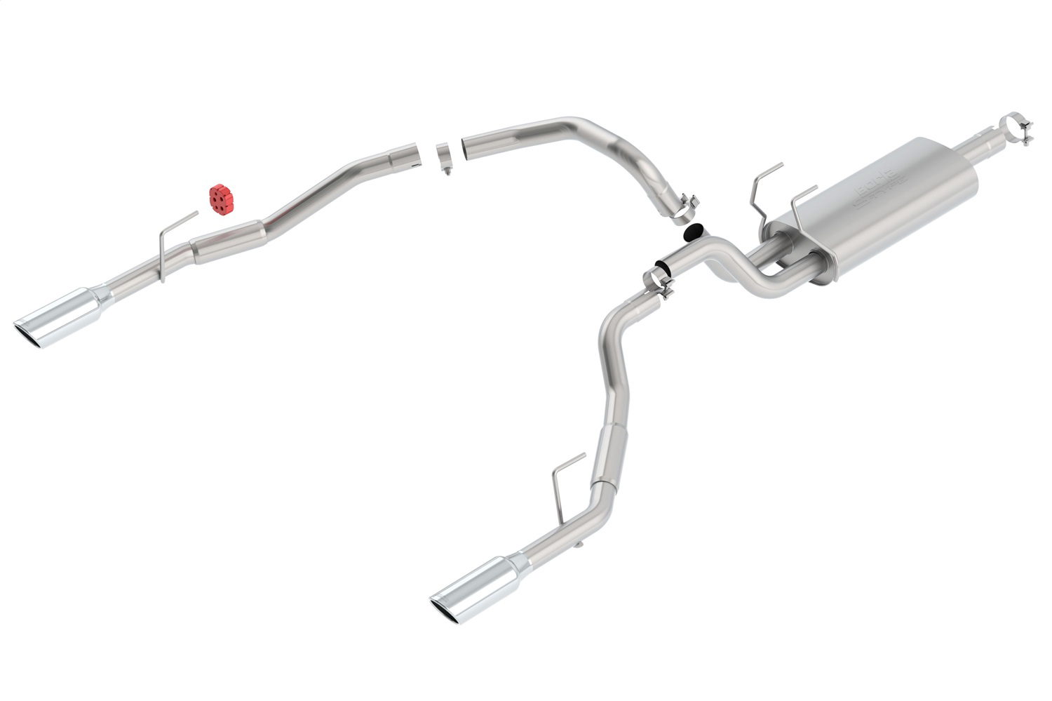 S-Type Dual Cat-Back for Ram 1500 Single Exhaust, Borla 140308
