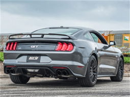 Ford Mustang ATAK Black Exhaust System shown installed, Borla 140746BC
