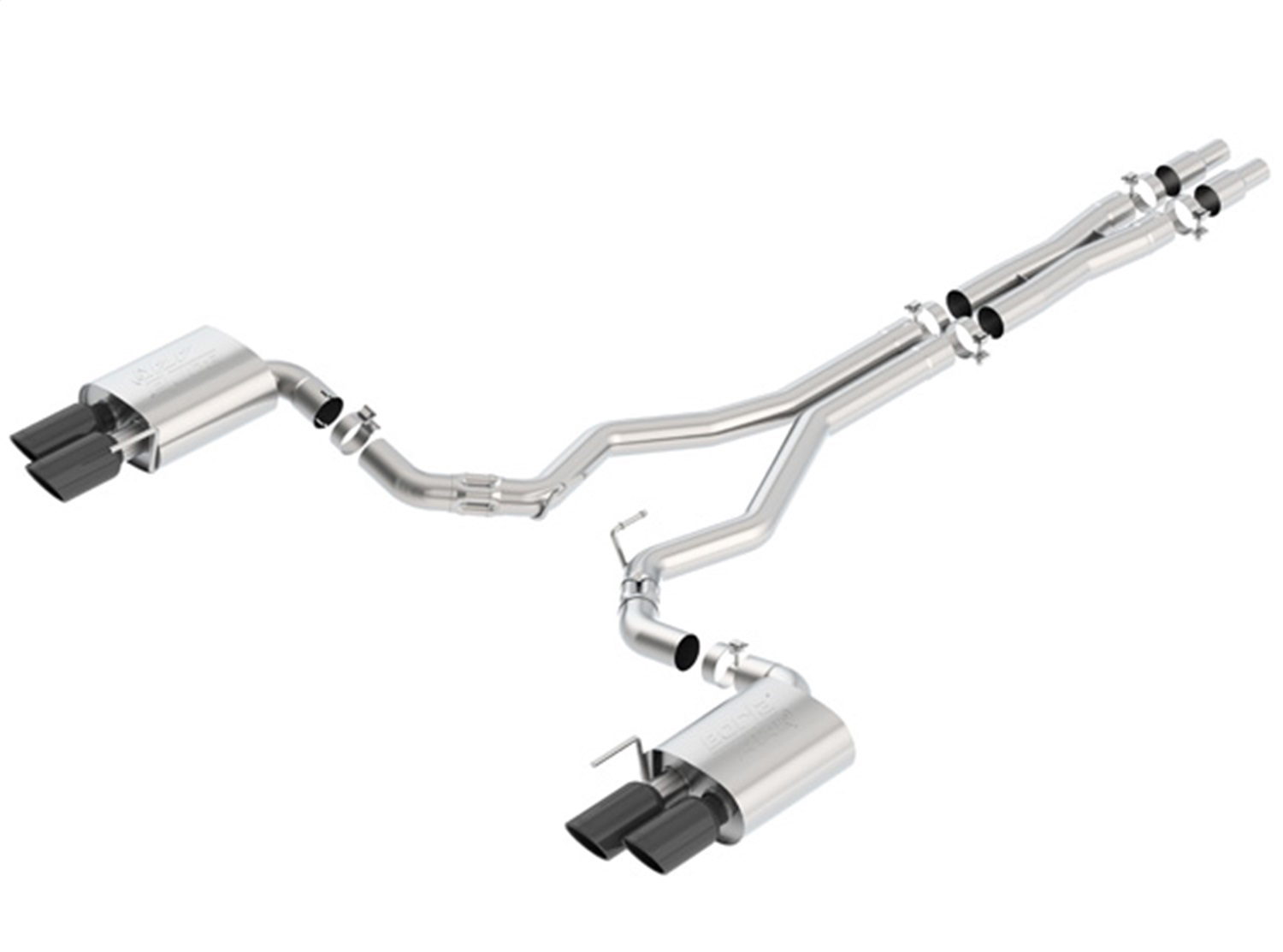 Ford Mustang ATAK Black Exhaust System, Borla 140746BC
