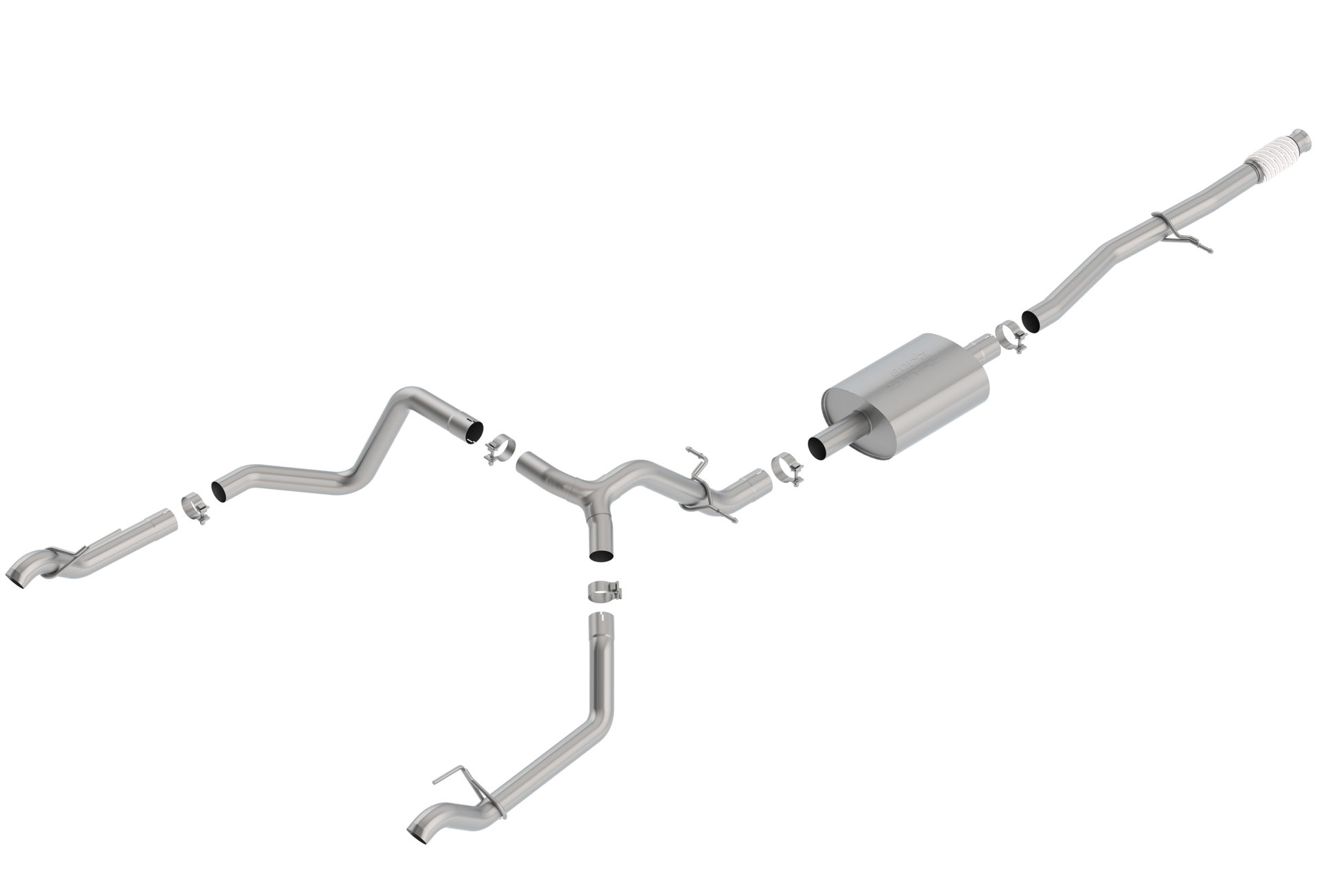 Borla S-Type Cat-Back for Silverado 1500, Split Rear Exit