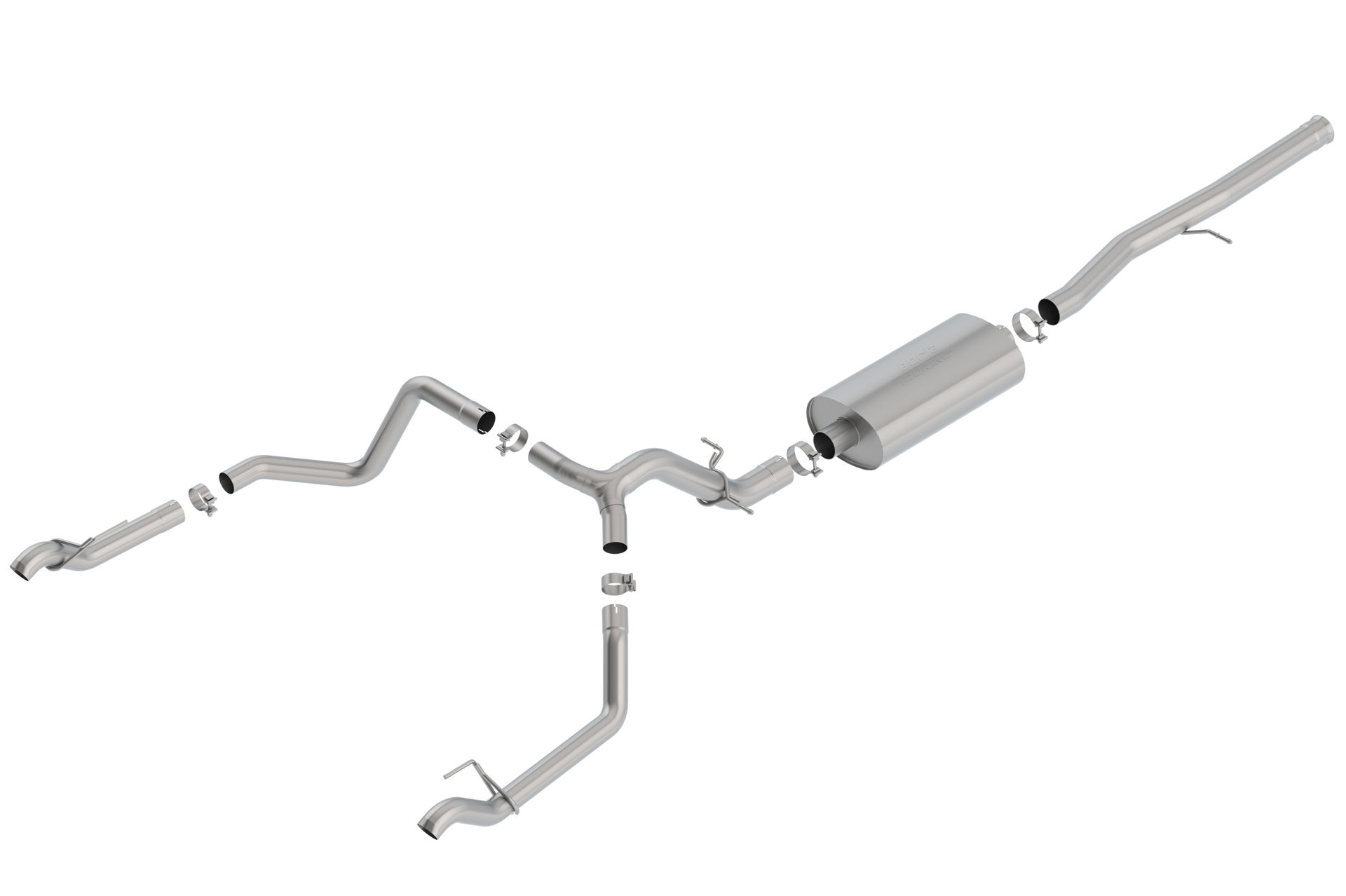 Touring Cat-Back for Silverado 1500 Trail Boss & RST, Borla 140771