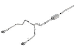 ATAK Cat-Back Exhaust for Silverado 1500 and Sierra 1500 (2019-2023), view 2 — Borla 140776CF