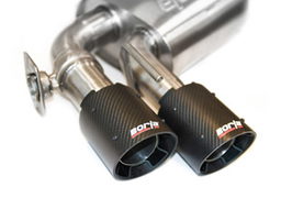 ATAK Cat-Back Exhaust for Silverado 1500 and Sierra 1500 (2019-2023), view 3 — Borla 140776CF