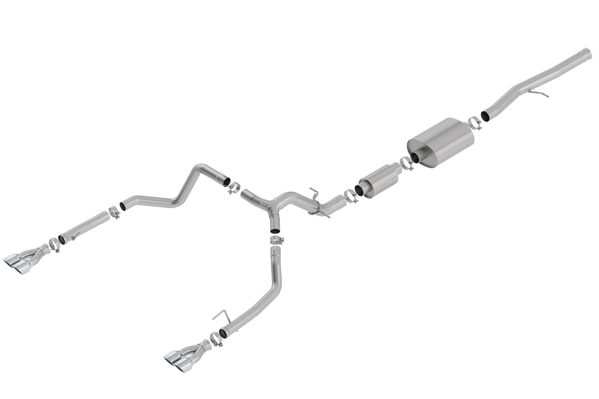 Silverado 1500 S-Type Exhaust, Trail Boss & Denali, Borla 140783