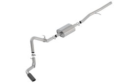 Touring Black Cat-Back for Silverado, Single Side Exit, Borla 140794BC