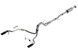 S-Type Black Cat-Back for Ford F-150 (2021-2025), Borla 140863BC