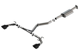 S-Type Black Cat-Back for Subaru BRZ & GR86, Borla 140909BC