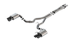 ATAK Black Cat-Back for Mustang GT, Active Exhaust, Borla 140963BC