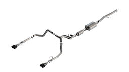 S-Type Black Cat-Back for 2025 Silverado & Sierra, Borla 140994BC
