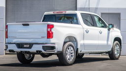 ATAK Black Cat-Back for 2025 Silverado & Sierra shown installed, Borla 140997BC