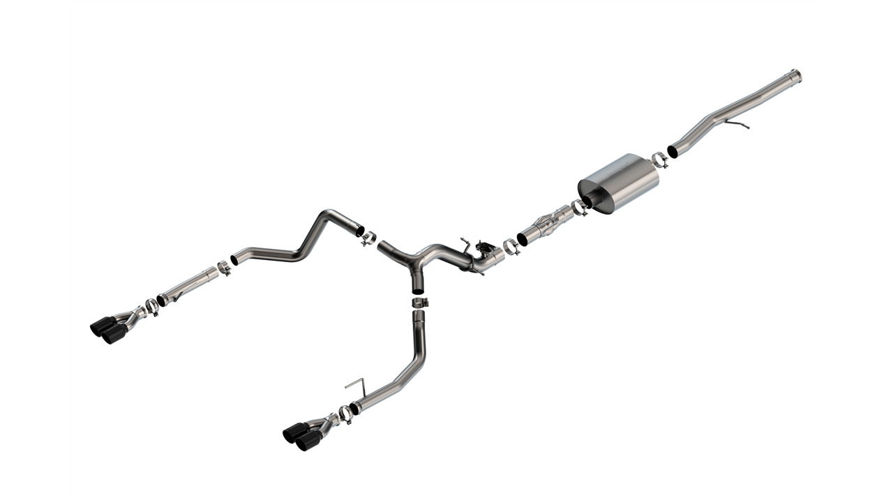 ATAK Black Cat-Back for 2025 Silverado & Sierra, Borla 140997BC