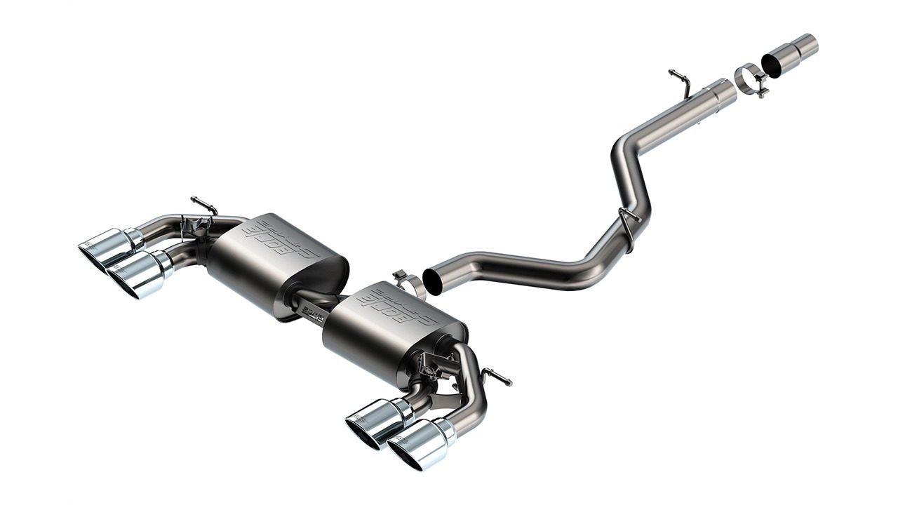 S-Type Cat-Back for VW Golf R MK8 (2022-2025) — Borla 141029